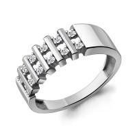 Кольцо из серебра с фианитами