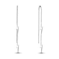 Серьги протяжки из серебра без вставок