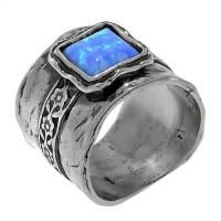 Кольцо DENO арт.01R438OP из серебра с иск.опалом