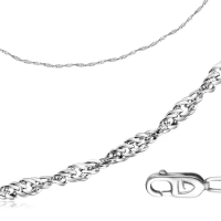 Цепь Сингапур из серебра