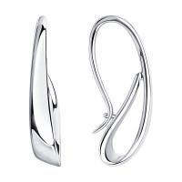 Серьги из серебра без вставок