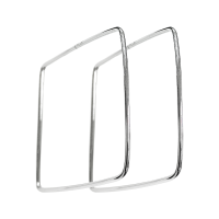 Серьги конго из серебра без вставок