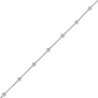 Цепь серебряная с шариками