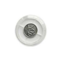 Сувенир Монета на год Змеи из черненого серебра