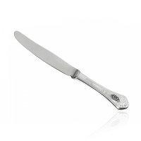 Нож десертный из серебра с черневым узором