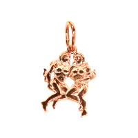 Подвеска из красного золота Близнецы