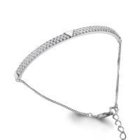 Браслет из серебра с фианитами