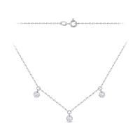 Колье из серебра с фианитами