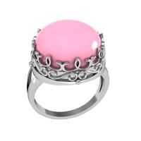 Кольцо из серебра с кораллом