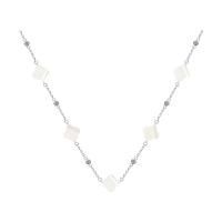 Колье из серебра с перламутром