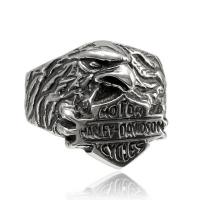 Серебряное кольцо Харлей