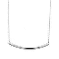 Колье из серебра без вставок с бегунком