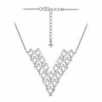 Колье из серебра без вставок