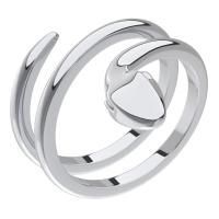 Кольцо Змея из серебра без вставок