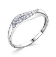 Кольцо из серебра с фианитами