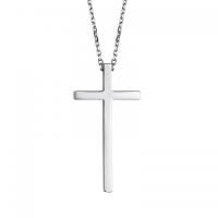 Цепочка с подвеской Крест из серебра