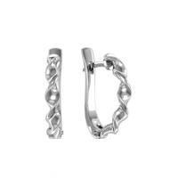 Серьги из серебра без вставок