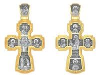 Крест из серебра с позолотой ЦЕЛИТЕЛИ
