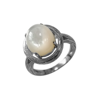 Кольцо из серебра с перламутром