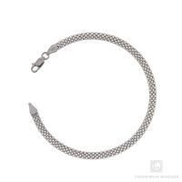 Браслет серебряный с алмазной огранкой