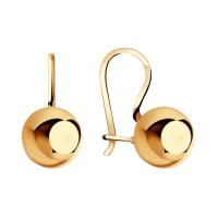 Серьги из золота без вставок