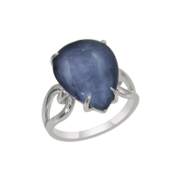 Кольцо из серебра с кианитом