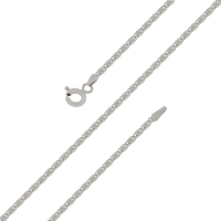 Цепь Улитка с алмазной гранью из серебра