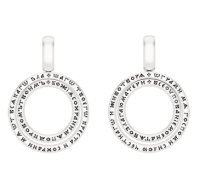 Подвеска ДВЕ МОЛИТВЫ ГОСПОДУ И БОГОРОДИЦЕ из серебра без вставок