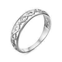 Кольцо из серебра с фианитами