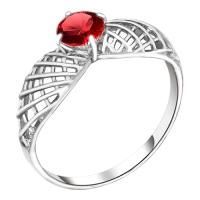 Кольцо из серебра с гранатом