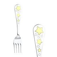 Вилка детская «Звезда» с позолотой (SOKOLOV)