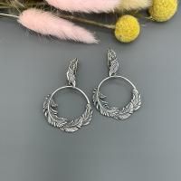 Серьги Воздушные из серебра без вставок