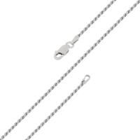 Цепь серебряная с алмазной огранкой