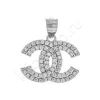 Подвеска из серебра с фианитами