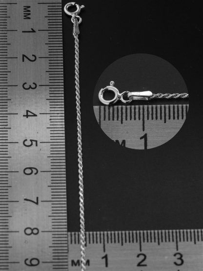 Цепь серебряная с алмазной огранкой