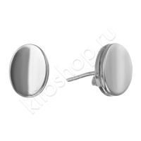 Серьги пусеты из серебра без вставок