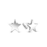 Серьги пусеты из серебра без вставок