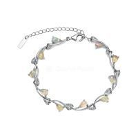 Браслет из серебра с натуральным опалом