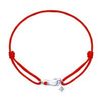 Браслет «Пяточка» из серебра с эмалью и фианитом (SOKOLOV)