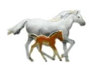 Брошь из серебра с эмалью