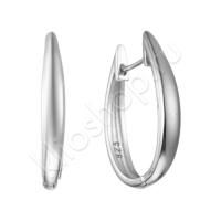 Серьги из серебра без вставок