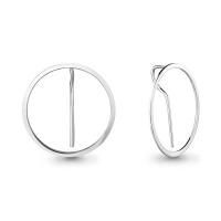 Серьги из серебра без вставок