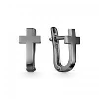 Серьги-крестики из серебра
