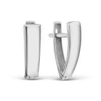 Серьги из серебра без вставок