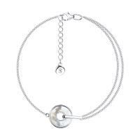 Браслет из серебра с перламутром