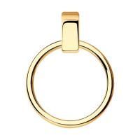 Подвеска из позолоченного серебра без вставок