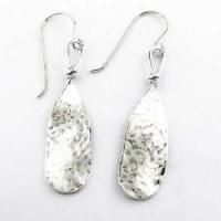 Серьги из серебра без вставок