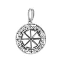 Защитный оберег из серебра Коловрат