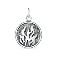 Подвеска из черненого серебра без вставок