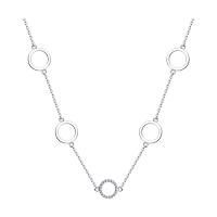 Колье из серебра с фианитами